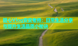 糖心Vlog安安老师：日常生活分享与提升生活品质小秘诀
