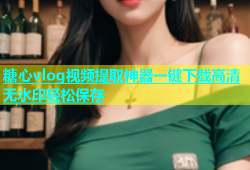 糖心vlog视频提取神器一键下载高清无水印轻松保存