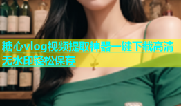 糖心vlog视频提取神器一键下载高清无水印轻松保存
