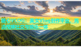 糖心VLOG：美女Vlog创作平台，高清视频社交与娱乐一体