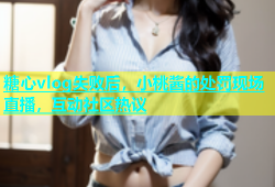 糖心vlog失败后，小桃酱的处罚现场直播，互动社区热议