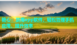 糖心：禁用app软件，轻松管理手机应用，提升效率