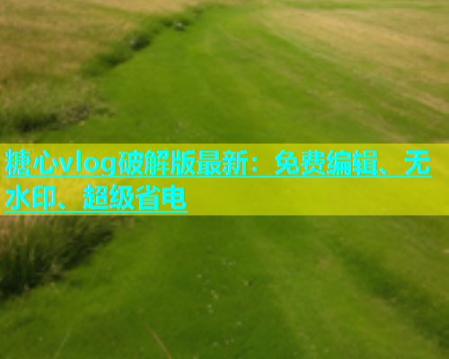 糖心vlog破解版最新：免费编辑、无水印、超级省电