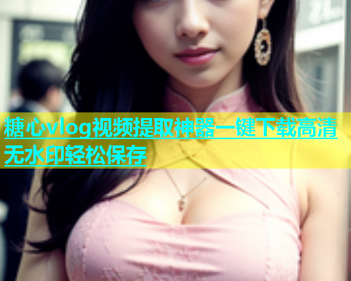 糖心vlog视频提取神器一键下载高清无水印轻松保存