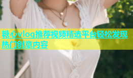 糖心vlog推荐视频精选平台轻松发现热门创意内容