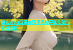 糖心vlog口罩女演员揭秘平家功能与身份揭秘