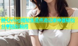 糖心vlog揭秘生活点滴记录神器轻松分享精彩瞬间