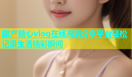 国产糖心vlog在线高清分享平台轻松记录生活精彩瞬间
