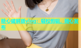 糖心破解版vlog：轻松剪辑，随心发布