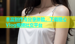 丰富创作与分享体验，下载糖心Vlog视频社交平台