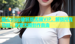 糖心vlog破解版无限VIP，解锁所有功能，享受无限创作自由