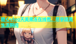 糖心vlog天美果冻在线看，尽享甜美生活瞬间