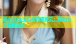 糖心Vlog安安老师百度云：轻松分享视频教程