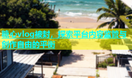 糖心vlog被封，探索平台内容监管与创作自由的平衡