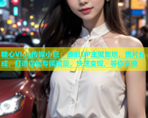 糖心Vlog传媒小巨：原创UP主聚集地，售片分成，打造你的专属流量，快速变现，等你来撩