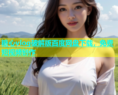 糖心vlog破解版百度网盘下载，免费短视频创作